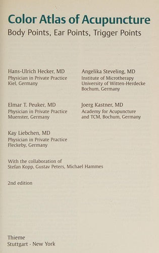 Color atlas of acupuncture