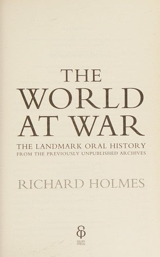 The world at war cover
